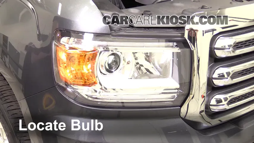 2016 GMC Canyon SLT 3.6L V6 Crew Cab Pickup Lights Parking Light (replace bulb)
